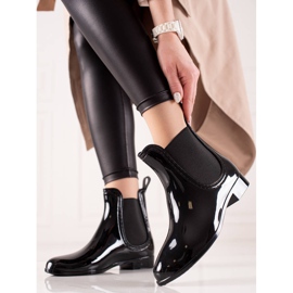 TRENDI Galoși lăcuți negru 1