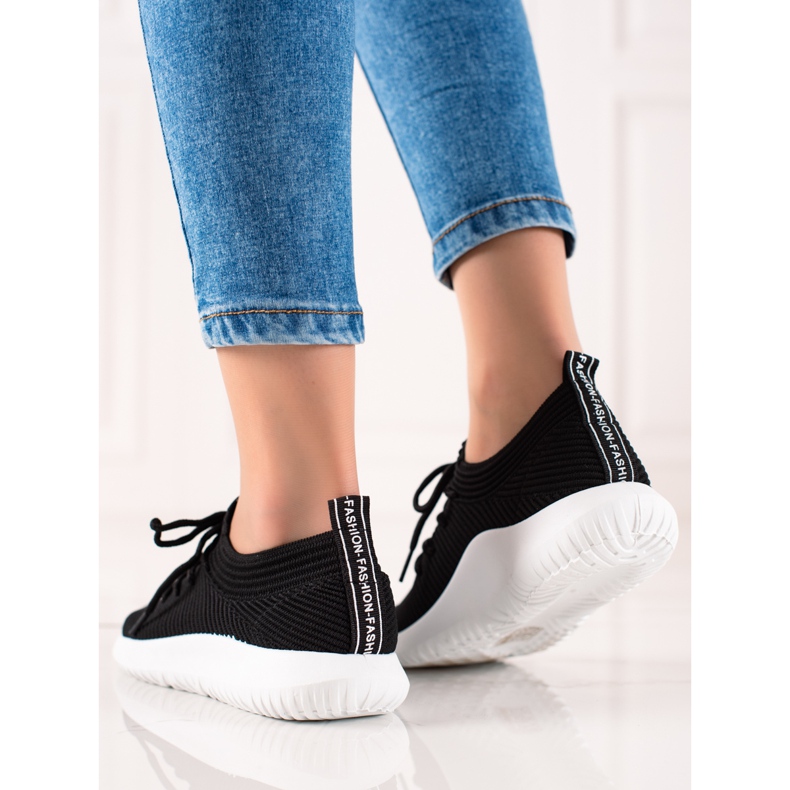 TRENDI Adidași sportivi ușori negru 1