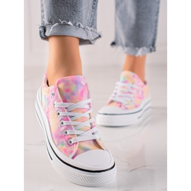 TRENDI Adidași colorați pe platformă multicolor 1