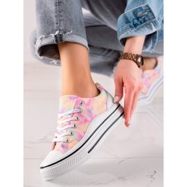 TRENDI Adidași colorați pe platformă multicolor 2