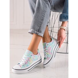 TRENDI Adidași colorați pe platformă multicolor 3