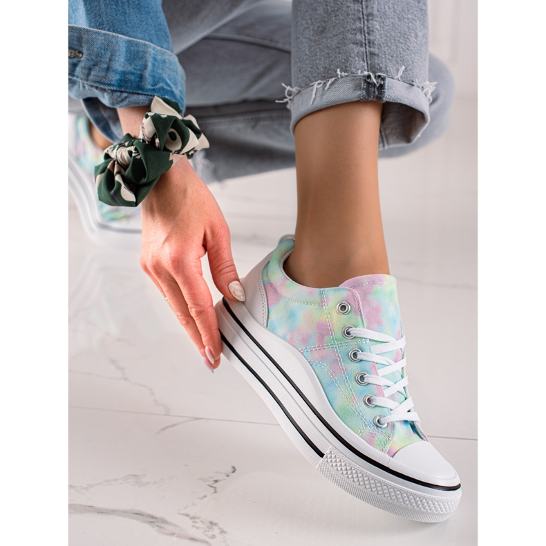 TRENDI Adidași colorați pe platformă multicolor 2