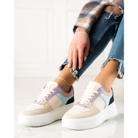TRENDI Adidasi colorați la modă bej multicolor 2