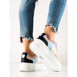TRENDI Adidasi colorați la modă bej multicolor 3