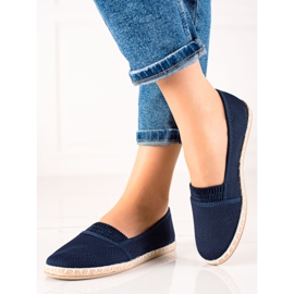 TRENDI Espadrile casual albastre bleumarin albastru marin 1