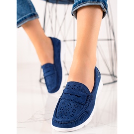 Goodin Mocasini cu model ajurat albastru marin 1