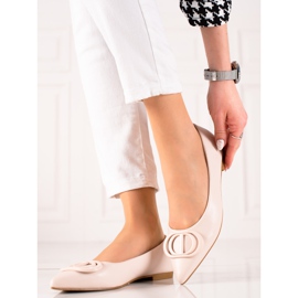 Seastar Balerini bej cu ornament 1