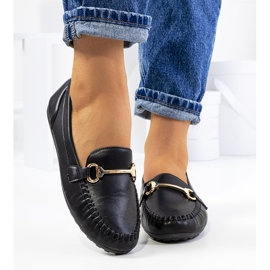 Mocasini negri de dama de la Ilana negru 1