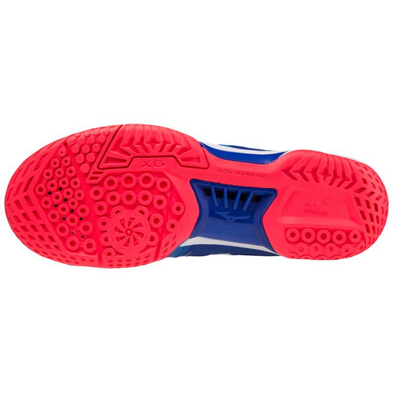 Pantofi de sală Mizuno Wave Fang Nx M 71GA205022 alb albastru 1