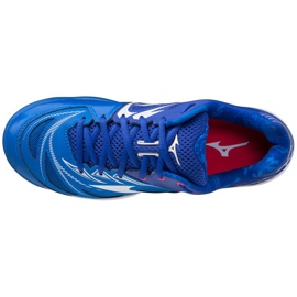 Pantofi de sală Mizuno Wave Fang Nx M 71GA205022 alb albastru 2