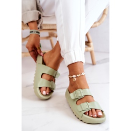 PS1 Flip-flops de cauciuc pe platforma Westie Green verde 4
