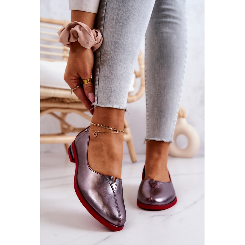 Pantofi piele Maciejka Silver 05035-42 multicolor argint 2