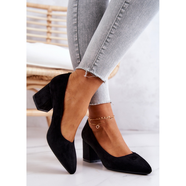 Pompe din piele intoarsa Sergio Leone PB411 Negru 2