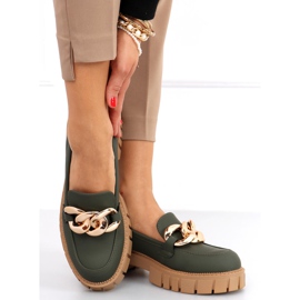 Mocasini cu lant Mois Green verde 1