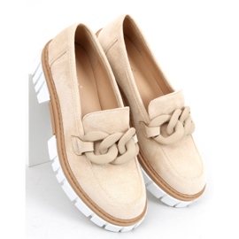 Mocasini de dama cu lant Juni Beige bej 1 Mocasini de dama cu lant Juni Beige bej 1