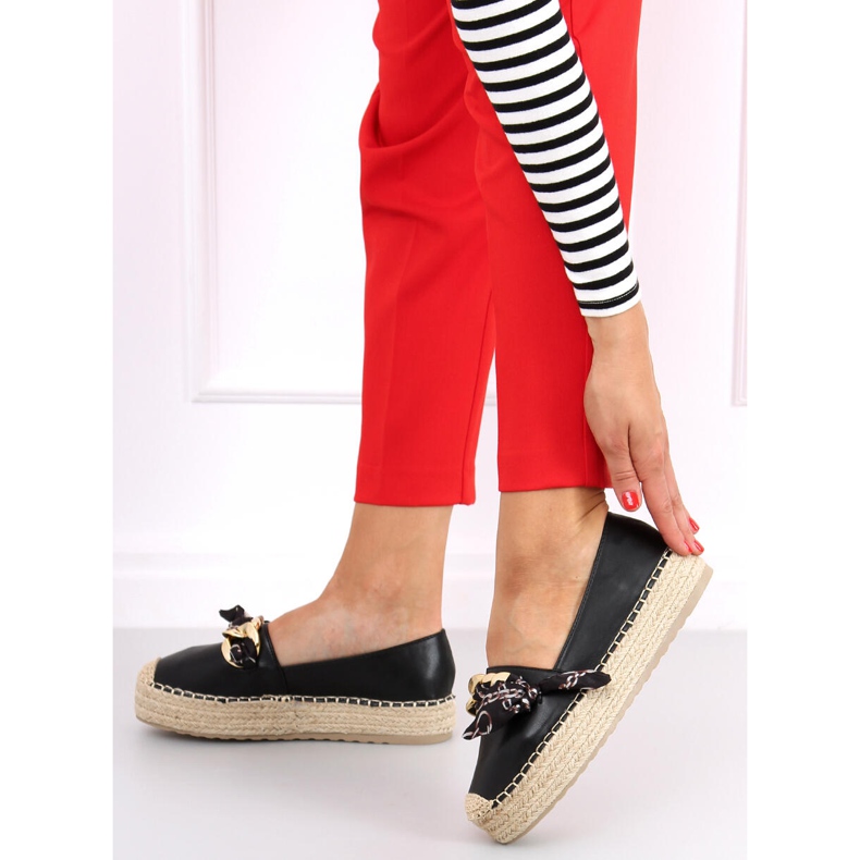 Espadrile dama Avril Black negru 1