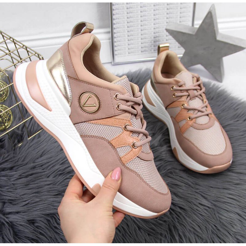 Tenisi pe platforma Vinceza W JAN79B roz murdar 1