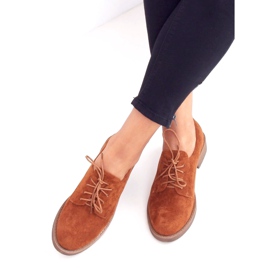 Mocasini Camel TU146 Camel cu șireturi maro multicolor 2