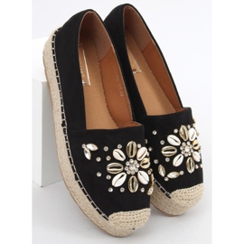 Manami Espadrile cu coajă neagră negru 1 Manami Espadrile cu coajă neagră negru 1