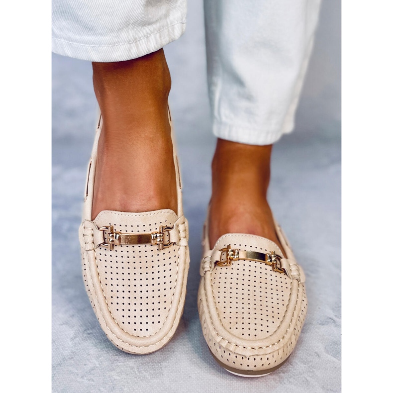 Mocasini de dama Wong Beige bej 1