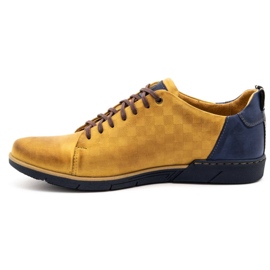 Polbut Pantofi casual barbati din piele 2114 rosu multicolor galben 2 Polbut Pantofi casual barbati din piele 2114 rosu multicolor galben 2
