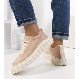 Tenisi roz pe platforma Mirabel 1