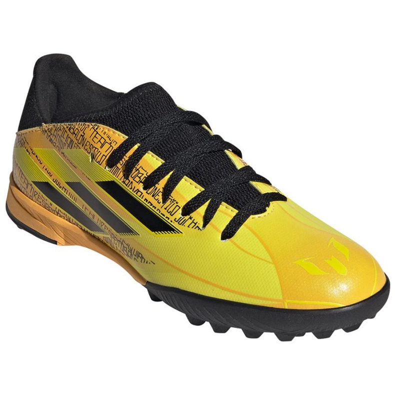 Ghete de fotbal Adidas X Speedflow Messi.3 Tf Jr GW7424 galben 1