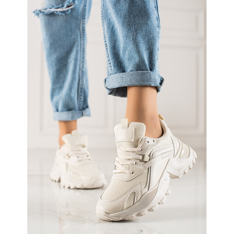 TRENDI Adidași de modă bej 2