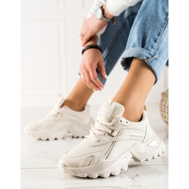 TRENDI Adidași de modă bej 1