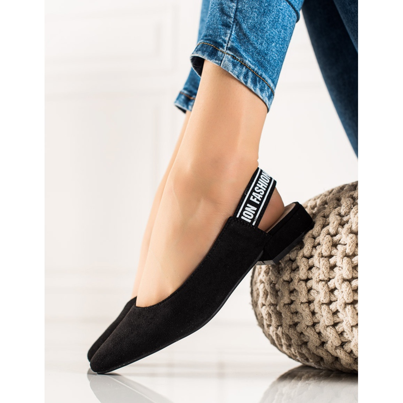 Goodin Pompele cu toc descoperit negru 1