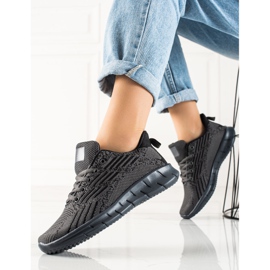 Bona Pantofi sportivi ajurati negru 1