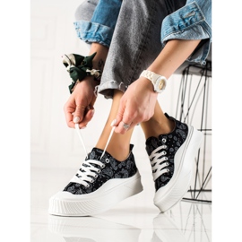 Seastar Adidași de design vestimentar negru 1