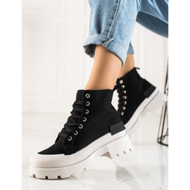 Seastar Pantofi înalți la modă pe platformă negru 3