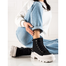 Seastar Pantofi înalți la modă pe platformă negru 4