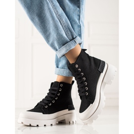 Seastar Pantofi înalți la modă pe platformă negru 2