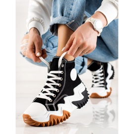 TRENDI Pantofi negri Pantofi de modă negru 1