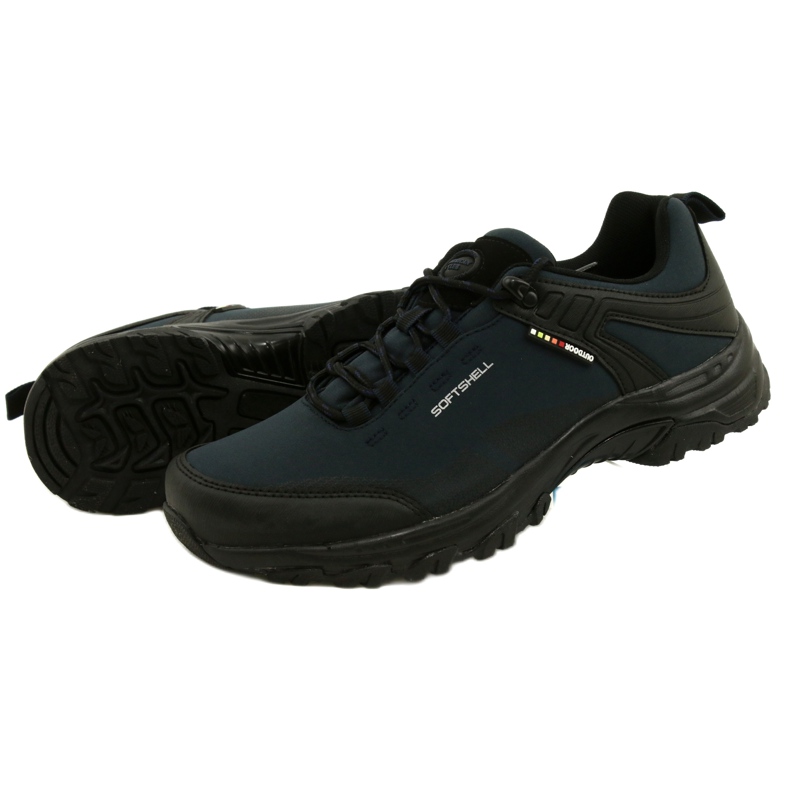 American Club Pantofi americani de trekking softshell impermeabili WT83 / 22 Bleumarin albastru marin 5