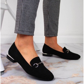 Pantofi mocasin negri cu decor Sergio Leone W SK360 negru 2