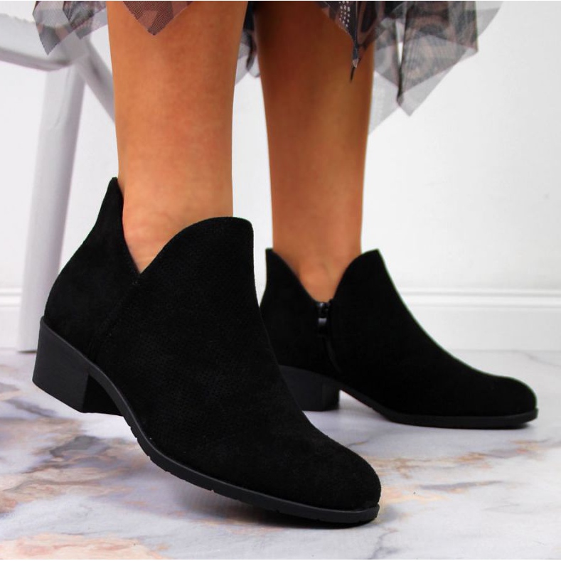 Cizme negri Filippo W PAW319A ajurate negru 2