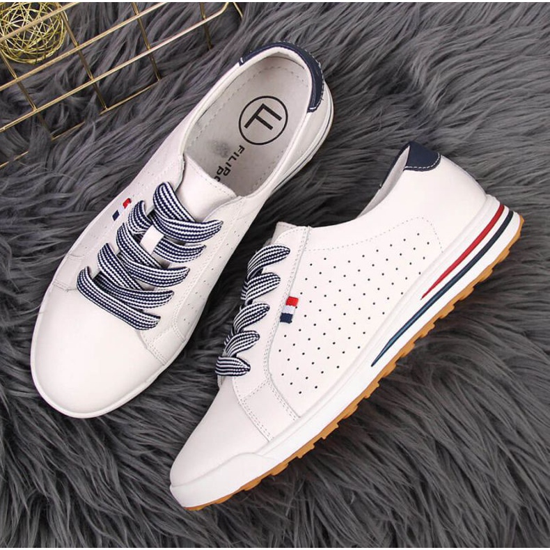 Tenisi din piele Filippo W PAW312 alb 2