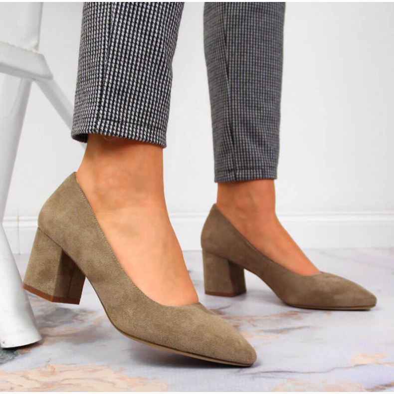 Pompe cu toc inalt Sergio Leone W SK358B bej 2