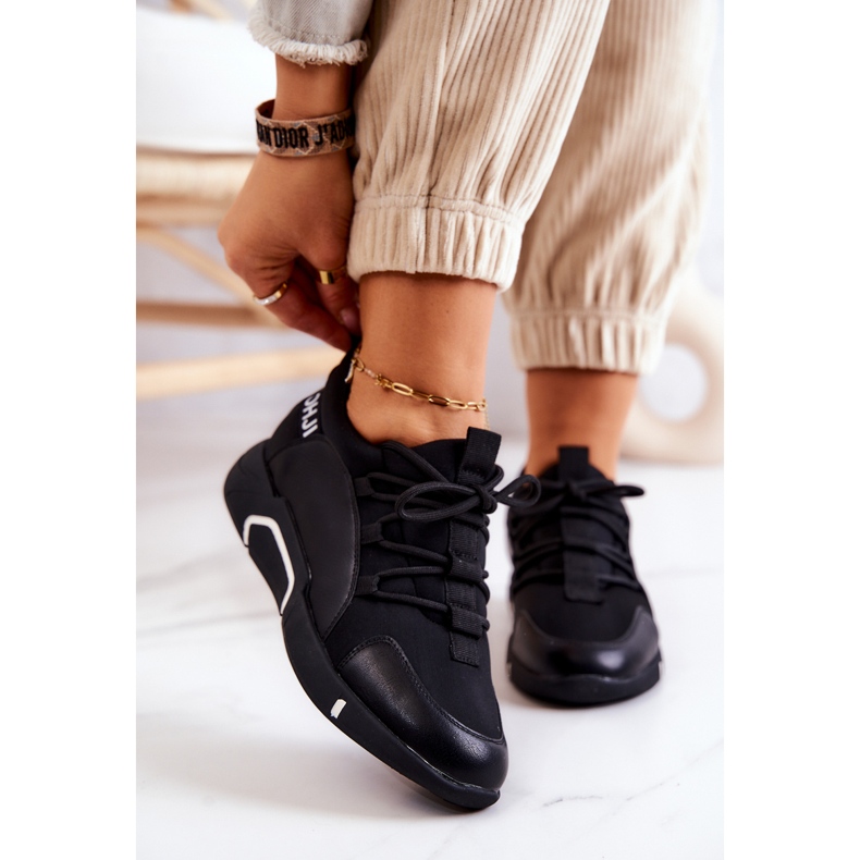 Vinceza Pantofi Sport Pantofi Slip-on Black Marvene negru 1