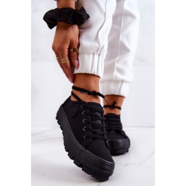 Pantofi de damă On The Big Star JJ274489 Platformă Neagră negru 2