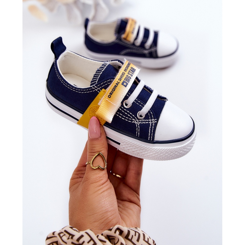 Pantofi Jos pentru Copii Big Star JJ374077 Bleumarin albastru 1