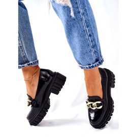 Mocasini dama Mocasini din piele negru Laura Messi 2339 3