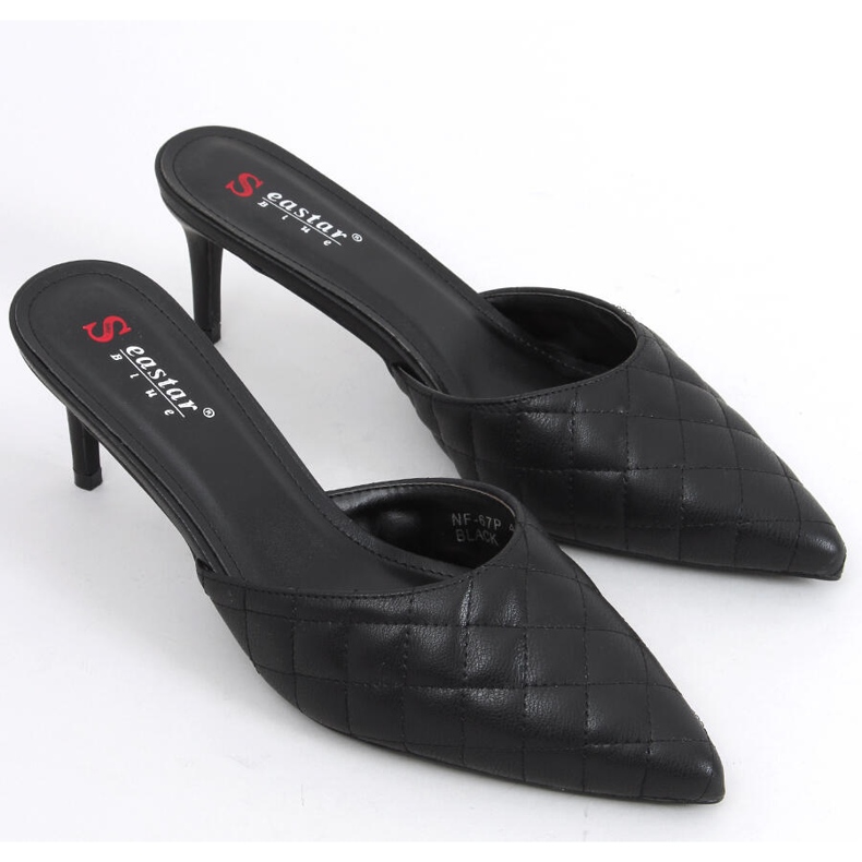 Stilete matlasate Gloria Black negru 2