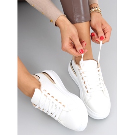 Tenisi dama Silvia WH / BEIGE bej alb 1