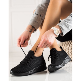 SUPER COOL Adidași textile la modă negru 1