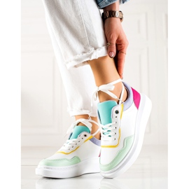 BUONAROTTI Pantofi sport la modă, pantofi sport alb multicolor 1 BUONAROTTI Pantofi sport la modă, pantofi sport alb multicolor 1