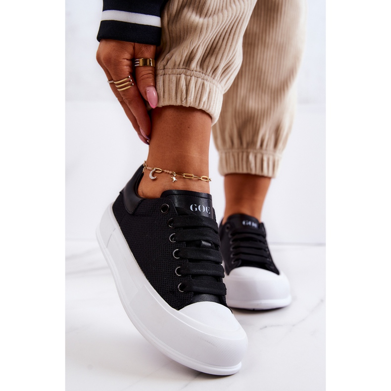 Pantofi de damă GOE JJ2N4073 Negri alb 1